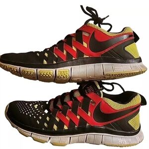 Nike Free Trainer 5.0 sz 11 Black Volt Red  Sneakers